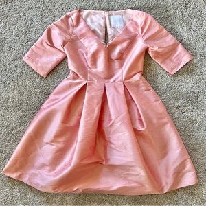 Lula Kate - Women’s Lightweight Pink/Salmon Bridesmaid Dress With 2 Pockets